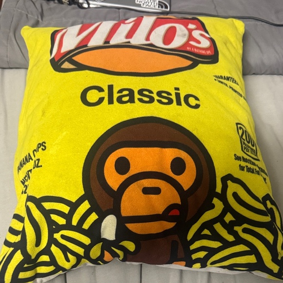 Vito's Classic Yellow Pillow with Fun Design